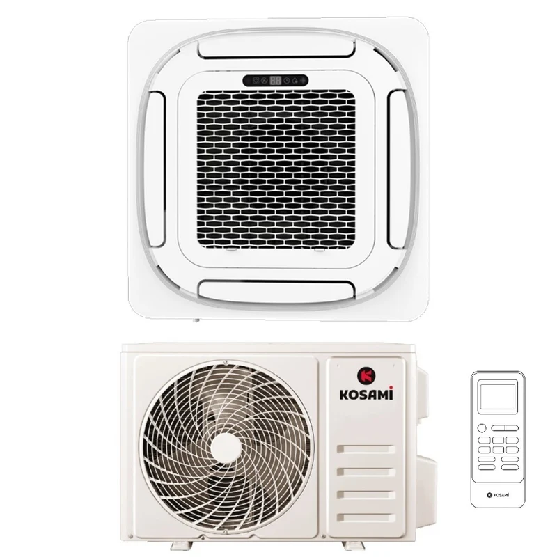 Condizionatore a Cassetta Kosami 12000 Btu R-32 Wi-Fi Integrato con Griglia e Telecomando