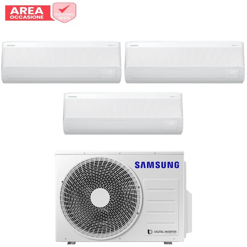 AREA OCCASIOI 5132 Condizionatore Samsung Trial Split WINDFREE AVANT S2 9+9+9 con AJ068TXJ3KG R-32 Wi-Fi Integrato