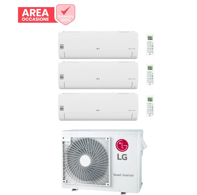 AREA OCCASIONE 5130 Condizionatore LG Trial Split Libero Smart 9+9+9 con MU3R19 UL0 R-32 Wi-Fi Integrato