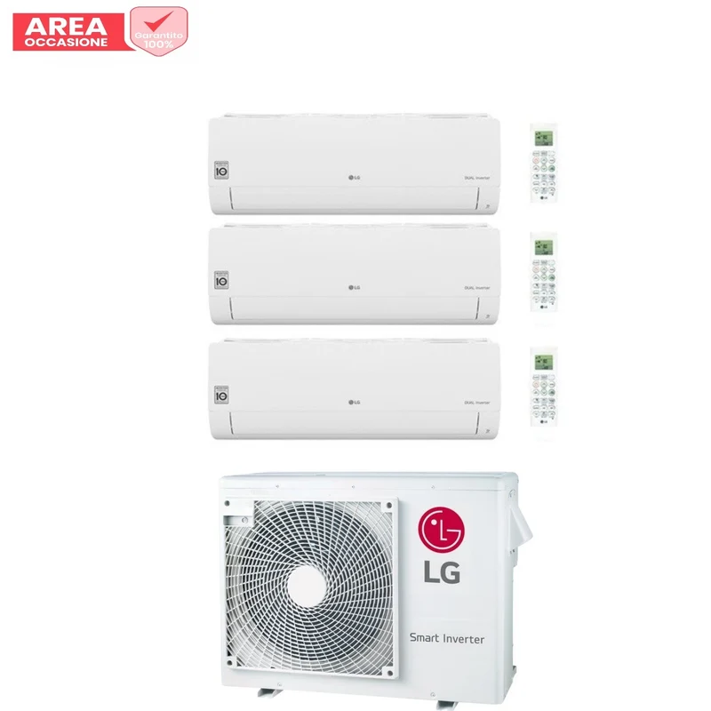 AREA OCCASIONE 5128 Condizionatore LG Trial Split Libero Smart 9+9+12 btu con MU3R19 UL0 R-32 Wi-Fi Integrato