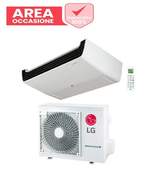AREA OCCASIONE 5102 Condizionatore a Soffitto LG Compact 18000 Btu UV18F + UUA1 R-32 Wi-Fi Optional con Telecomando