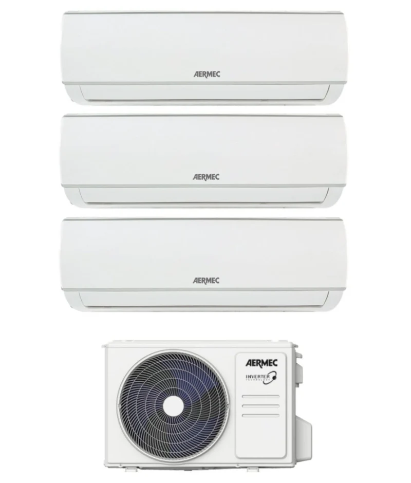 Condizionatore Trial Split Aermec SGE 12+12+12 con MGE830 R-32 Wi-Fi Optional