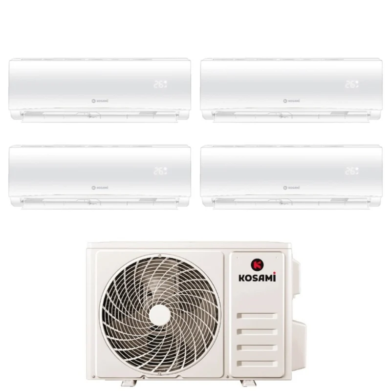 Condizionatore Quadri Split Kosami Paros White 9+9+9+12 con 32-4 R-32 Wi-Fi Integrato