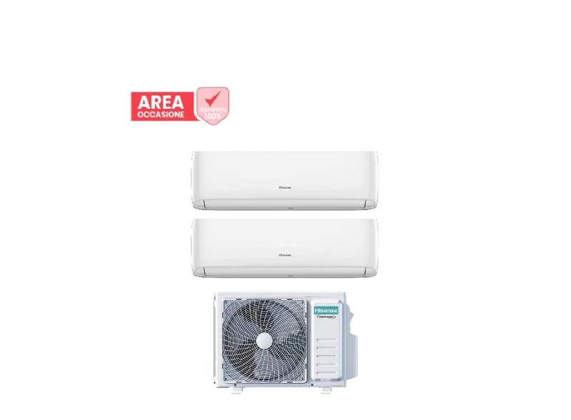 AREA OCCASIONI 5047 Condizionatore Dual Split Hisense Hi-Comfort 9+12 con 2AMW42U4RGC R-32 Wi-Fi Integrato