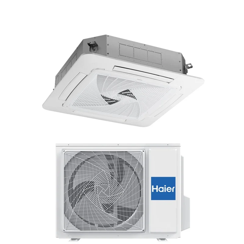Condizionatore a Cassetta Haier 36000 Btu AB105S2SR1FA(H) Trifase R-32 Wi-Fi Integrato con Pannello