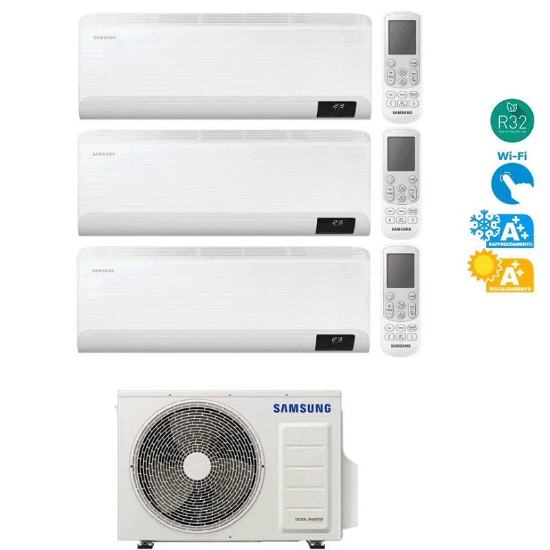 CONDIZIONATORE SAMSUNG CEBU TRIAL SPLIT 9+9+9 BTU WIFI R32 AJ068TXJ3KG A++/A+