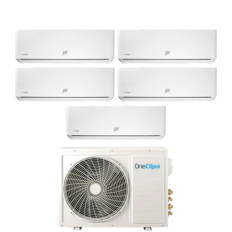 Condizionatore Penta Split OneClima Ultra 12+12+12+12+12 con MLT42x5/Y24 R-32 Wi-Fi Integrato Pannello Telato