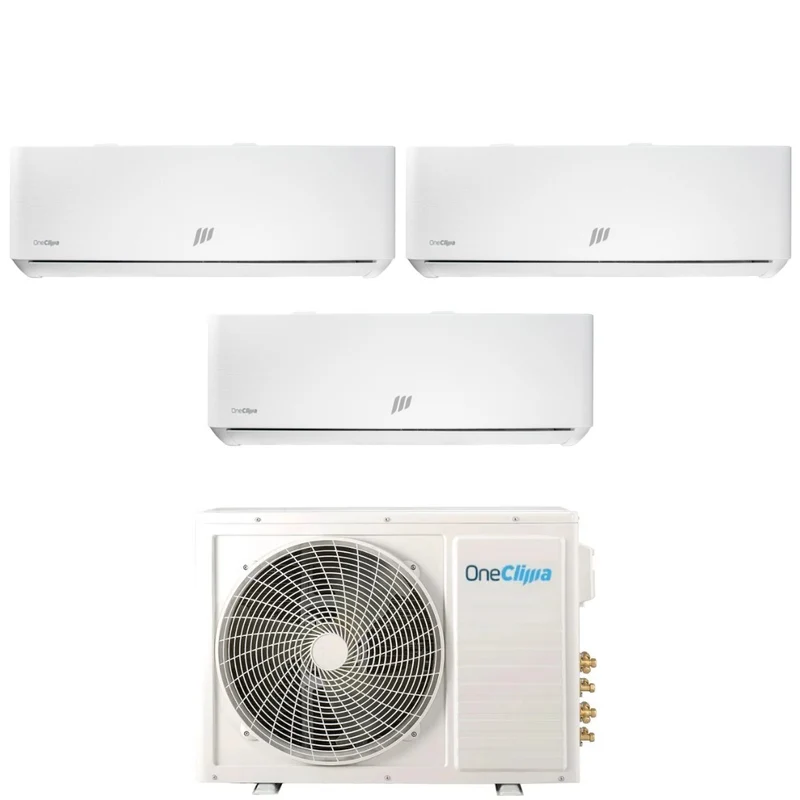 Condizionatore Trial Split OneClima Ultra 12+12+12 con MLT27x3/Y24 R-32 Wi-Fi Integrato Pannello Telato