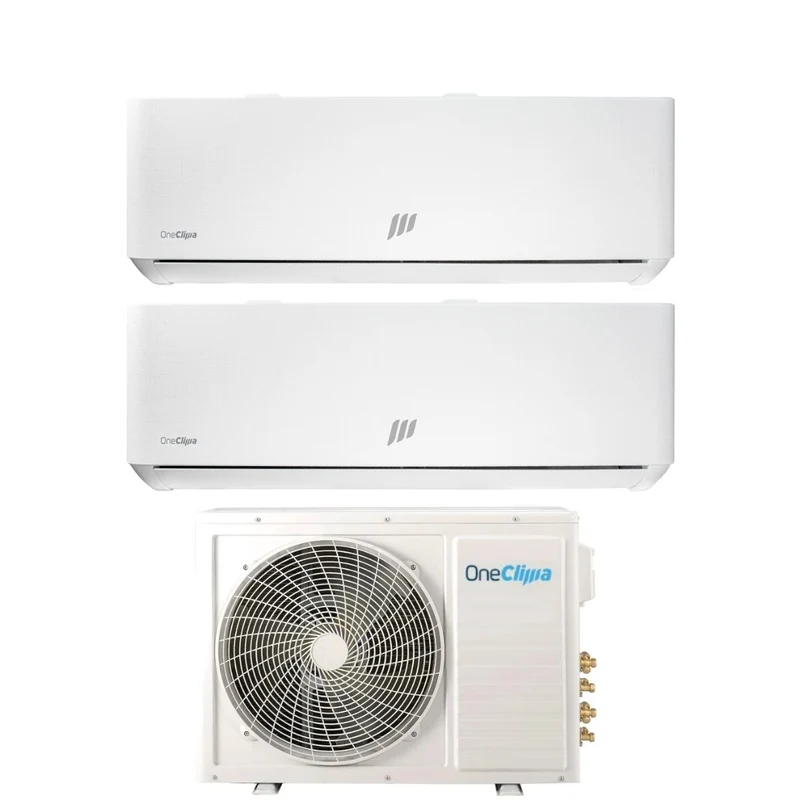 Condizionatore Dual Split OneClima Ultra 9+9 con MLT14x2/Y24 R-32 Wi-Fi Integrato Pannello Telato