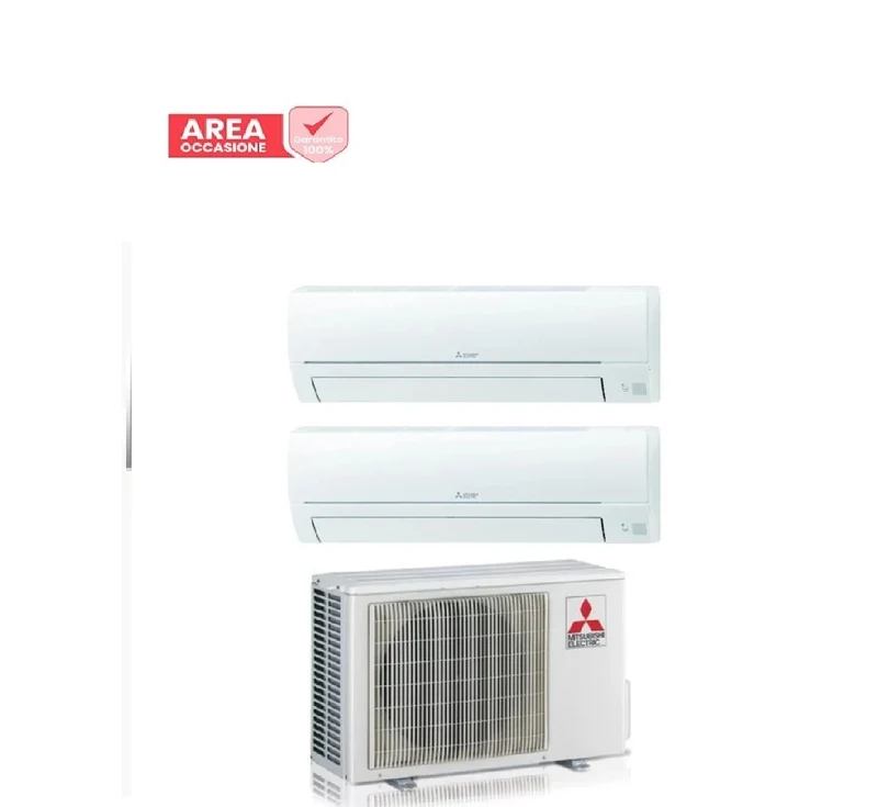 AREA OCCASIONI 5201 Condizionatore Dual Split Mitsubishi Electric Smart MSZ-HR 9+9 con MXZ-2HA50VF R-32 Wi-Fi Optional