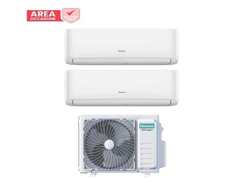 AREA OCCASIONI 5190 Condizionatore Dual Split Hisense Hi-Comfort 9+12 con 2AMW52U4RXC R-32 Wi-Fi Integrato