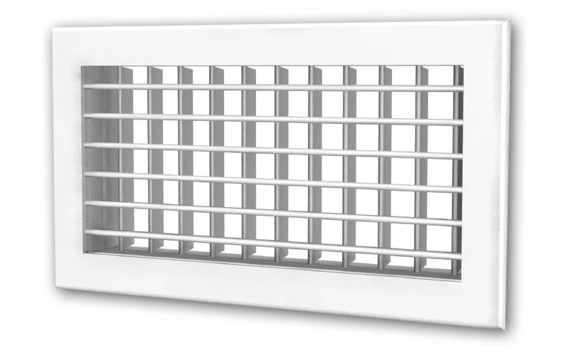 BOCCHETTA DI MANDATA IN ALLUMINIO VERNICIATO BIANCO 400 X 150 MM
