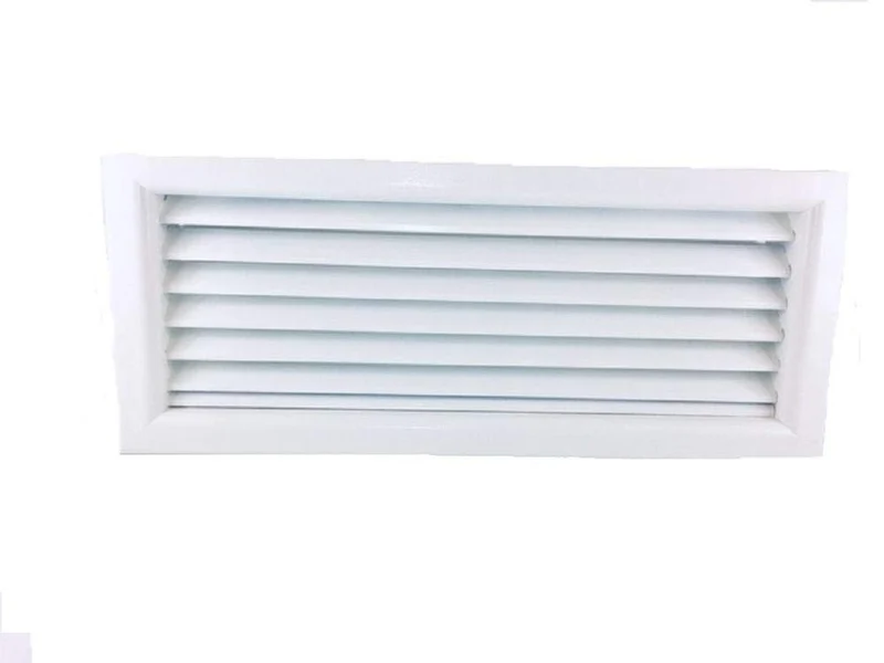 GRIGLIA DI RIPRESA IN ALLUMINIO VERNICIATO BIANCO 200 X 100 MM