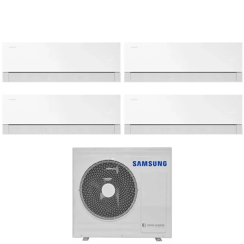 Condizionatore Quadri Split Samsung WindFree Première White 7+9+9+9 con AJ080TXJ4KG R-32 Wi-Fi Integrato