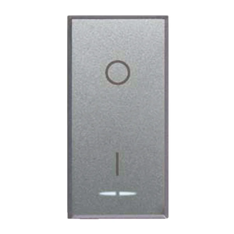 INTERRUTTORE CON GEMMA ILLUMINABILE AVE SERIE ALLUMIA S44 250V 2P 16AX 1 MODULO 443010