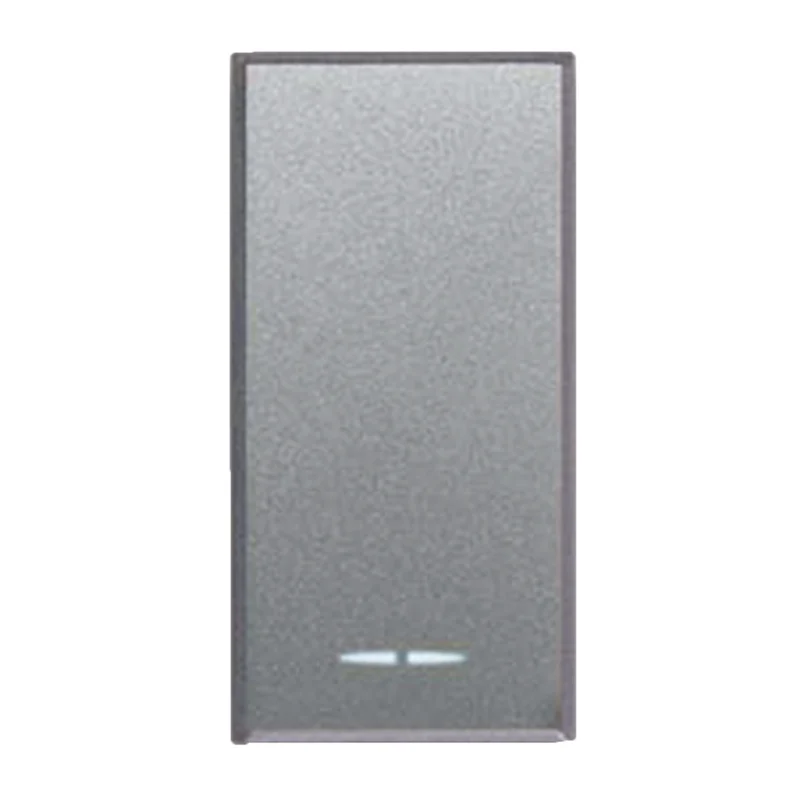 DEVIATORE TASTO CON GEMMA ILLUMINABILE AVE SERIE ALLUMIA S44 250V 1P 16AX 1 MODULO 443002