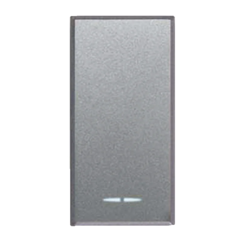 PULSANTE TASTO CON GEMMA ILLUMINABILE AVE SERIE ALLUMIA S44 250V 1P N.A. 10A 1 MODULO 443005