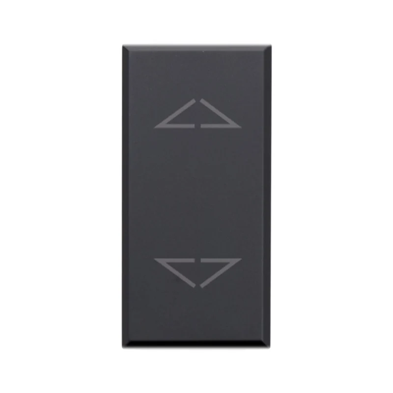 COMMUTTAORE PULSANTE A BASCULA CON FRECCE DIREZIONALI AVE SERIE TEKLA S44 1P 10A 250V 1 MODULO 445053BS