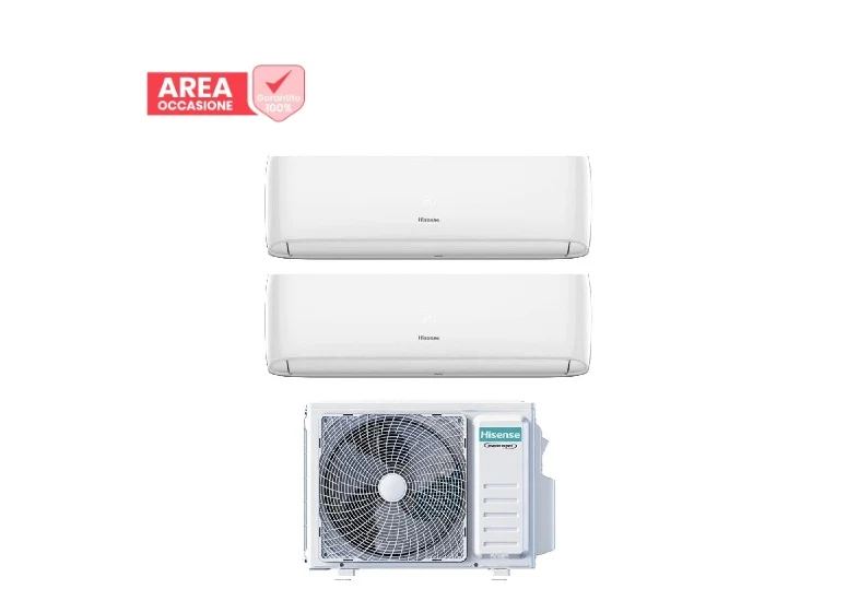 AREA OCCASIONI 3042 Condizionatore Dual Split Hisense Hi-Comfort 9+12 con 2AMW42U4RGC R-32 Wi-Fi Integrato