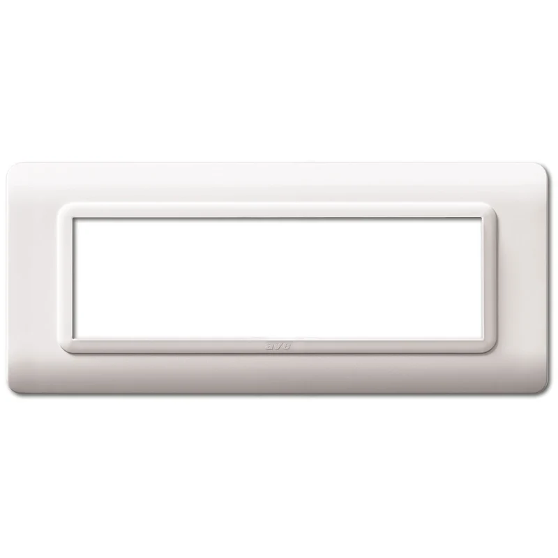 PLACCA AVE S44 SERIE TECNOPOLIMERO IN PLASTICA PER SCATOLA RETTANGOLARE 7 MODULI 44PY07B