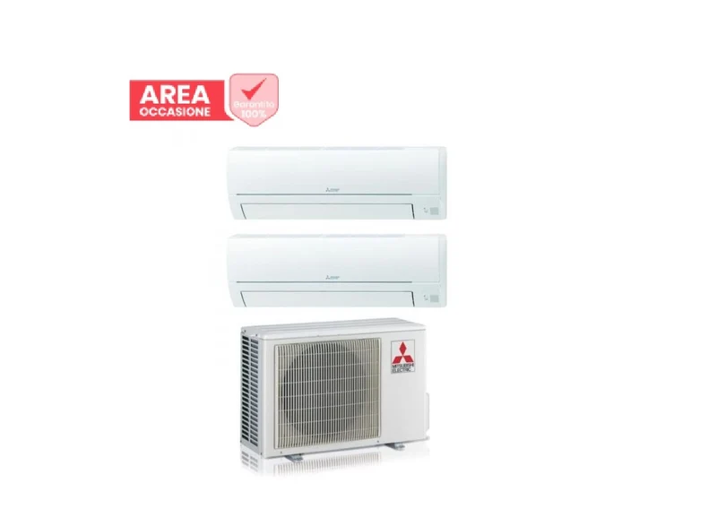 AREA OCCASIONI 3156 Condizionatore Dual Split Mitsubishi Electric Smart MSZ-HR 9+12 con MXZ-2HA50VF R-32 Wi-Fi Optional