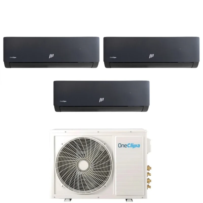 Condizionatore Trial Split OneClima Prime Black 9+12+12 con MLT27x3/Y24 R-32 Wi-Fi Integrato