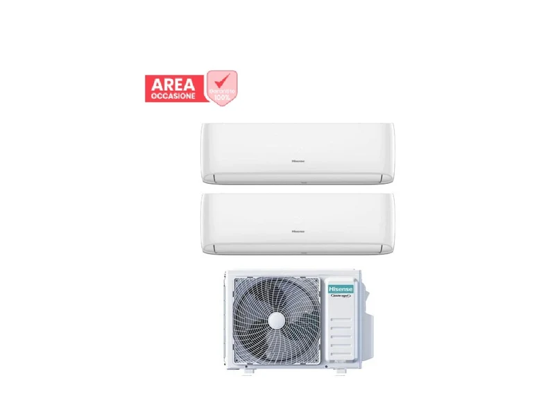 AREA OCCASIONI 3177 Condizionatore Dual Split Hisense Hi-Comfort 12+12 con 2AMW52U4RXC R-32 Wi-Fi Integrato