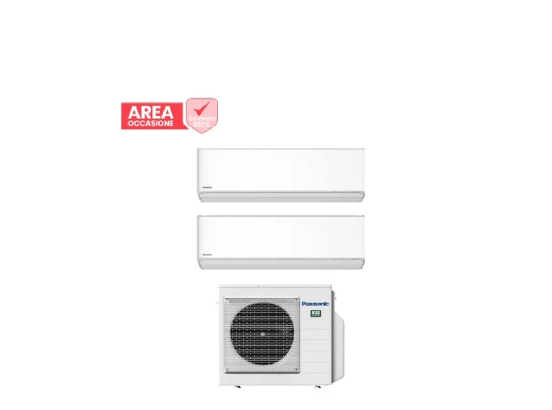 AREA OCCASIONI 2957 Condizionatore Dual Split Panasonic Etherea White 9+18 con CU-3Z52TBE R-32 Wi-Fi Integrato