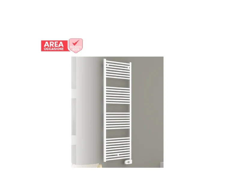 AREA OCCASIONI 2951 Termoarredo Scaldasalviette Elettrico Cordivari LISA 22 Bianco In Acciaio con Termostato Ambiente Digitale ECO