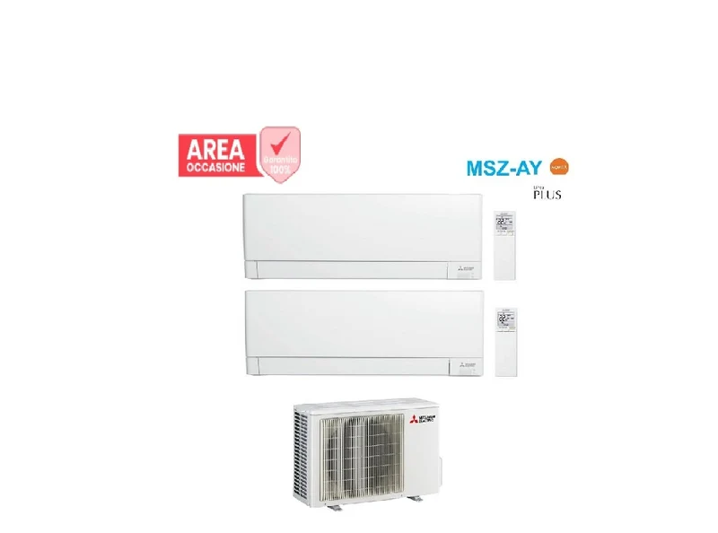 AREA OCCASIONI 2944 Condizionatore Dual Split Mitsubishi Electric MSZ-AY 9+12 con MXZ-2F53VF R-32 Wi-Fi Integrato