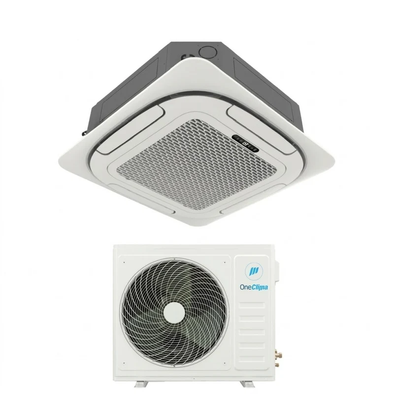 Condizionatore a Cassetta 4 Vie 36000 Btu AIR-36 CST-T Trifase R-32 Wi-Fi Optional con Griglia e Telecomando