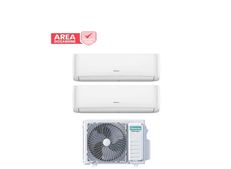 AREA OCCASIONI 2990 Condizionatore Dual Split Hisense Hi-Comfort 9+9 con 2AMW52U4RXC R-32 Wi-Fi Integrato