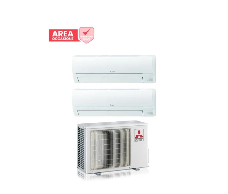 AREA OCCASIONI 3065 Condizionatore Dual Split Mitsubishi Electric Smart MSZ-HR 9+12 con MXZ-2HA50VF R-32 Wi-Fi Optional