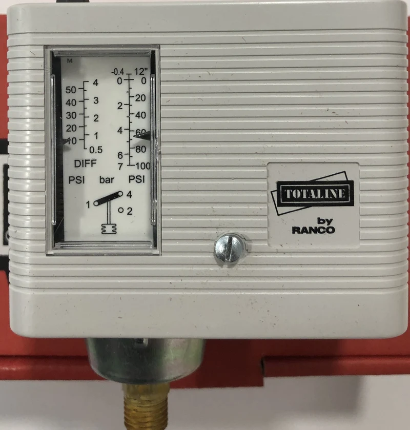PRESSOSTATO SINGOLO BASSA PRESSIONE RIARMO AUTOMATICO TOTALINE BY RANCO