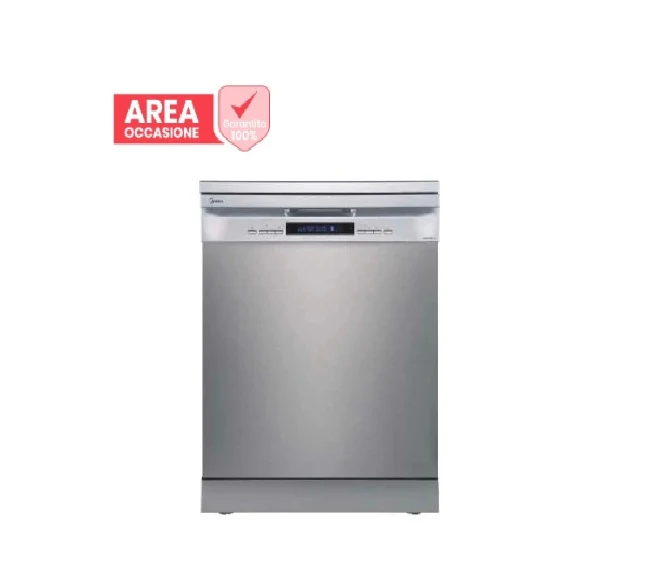 AREA OCCASIONI 2804 Lavastoviglie A Libera Installazione Midea MFD60S230X IT 14 Coperti Classe C (A84,5xL59,8xP60) Motore Inverter Dual Zone Wash Inox