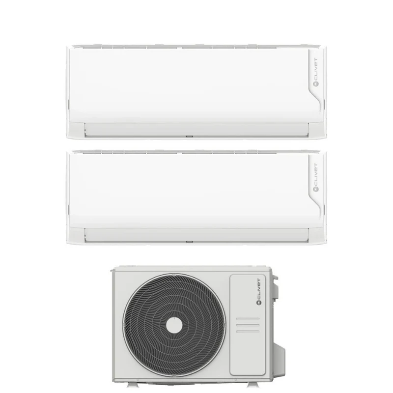 Condizionatore Dual Split Clivet Cristallo2 9+12 con MU2-Y 53M R-32 Wi-Fi Integrato