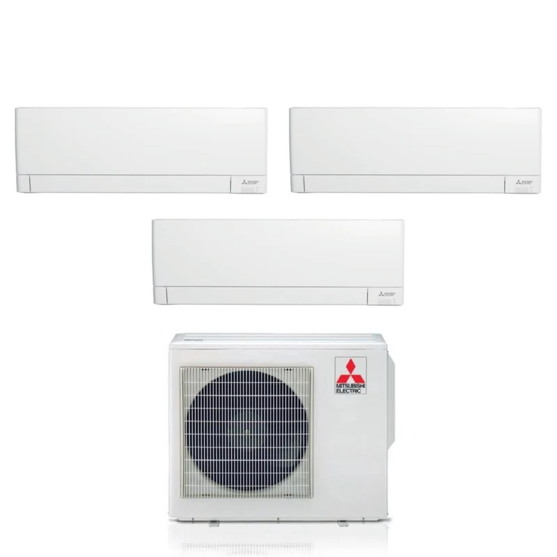 Klimaanlage Trial-Split Mitsubishi Electric Linea Plus MSZ-AY 7+7+7 mit MXZ-3F54VF R-32 WLAN integriert