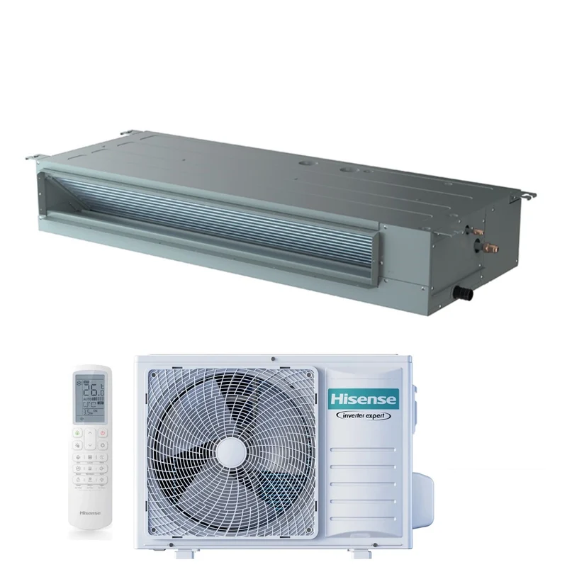 Hisense Kanalklimaanlage 36000 Btu AUD105UX4REH8, einphasig, R-32, WLAN, optional mit Fernbedienung