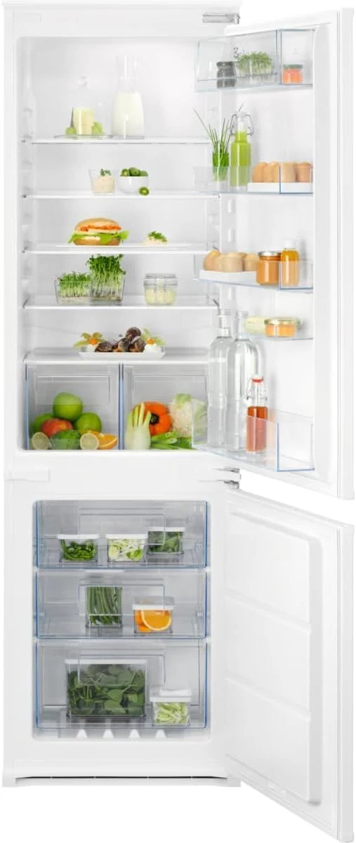 Frigorifero A Incasso Combinato Electrolux ENT6NE18S Serie 600 TwinTech 257 Litri Classe E (A177,2xL54,6xP54,9) Total No Frost Bianco