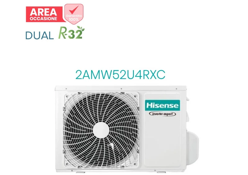 AREA OCCASIONI 2394 Unità Esterna Hisense Motore Multisplit 2AMW52U4RXC Dual Split R-32 Classe A++/A+