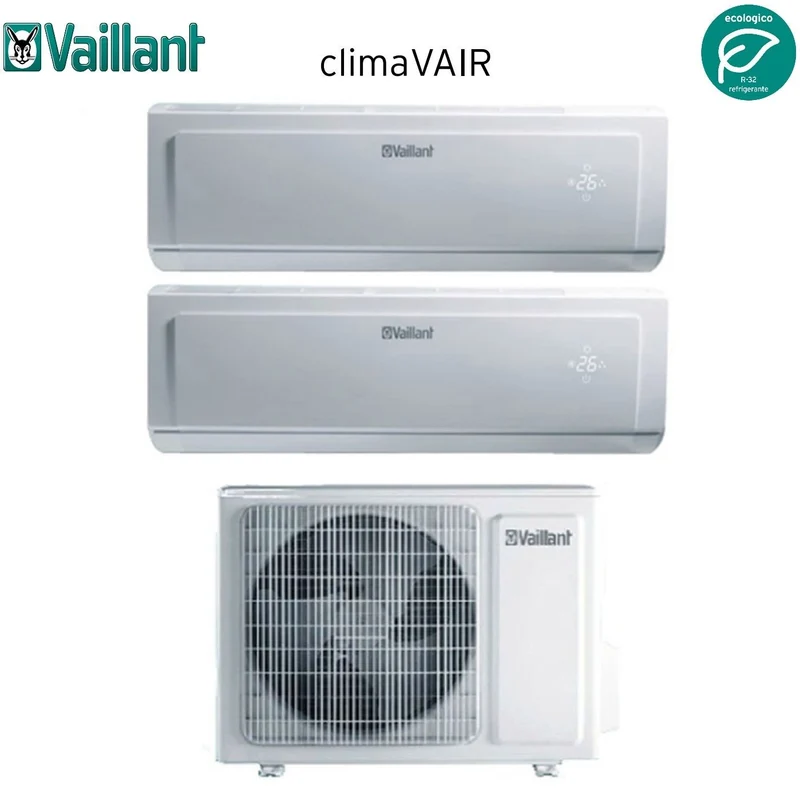 Vaillant Dual Split CLIMAVAIR PLUS VAI 8 7+7 Klimaanlage mit VAF8-040W2NO R-32