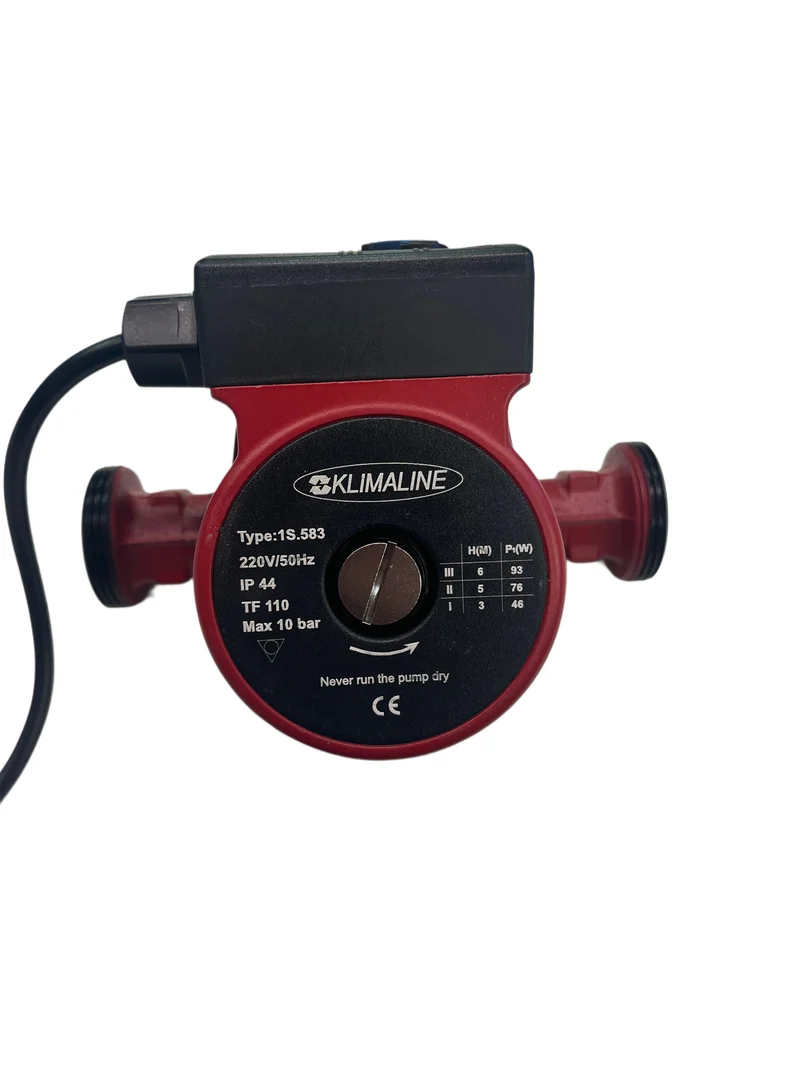 Wasserpumpe Heizungsumwälzpumpe 25/60 – 180 für Kessel, Pelletofen, Thermokamin, 3 Geschwindigkeiten