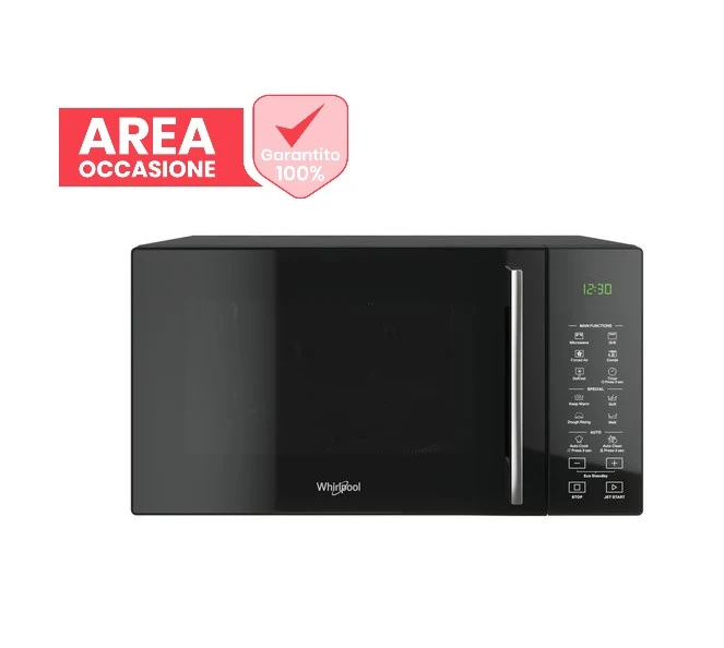 AREA OCCASIONI 2532 Forno A Microonde Combinato Whirlpool 6 Senso MWP 295 B 29 Litri 900 Watt (A30xL53,9xP49,7) Nero