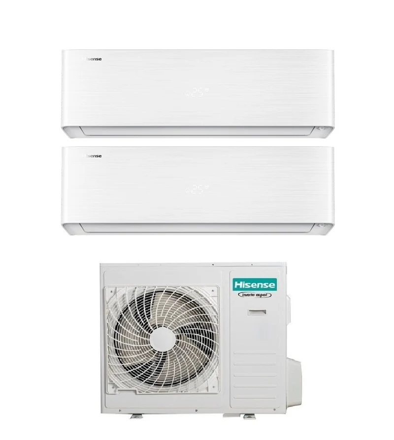 Klimaanlage Dual-Split Hisense Energy Pro X 18+18 mit 5AMW105U4RQC R-32 WLAN integriert