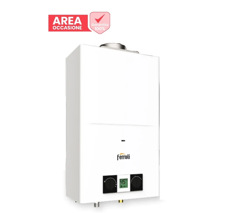 AREA OCCASIONI 2494 Scaldabagno a Gas Ferroli PEGASO ECO 11 camera aperta low NOx Metano