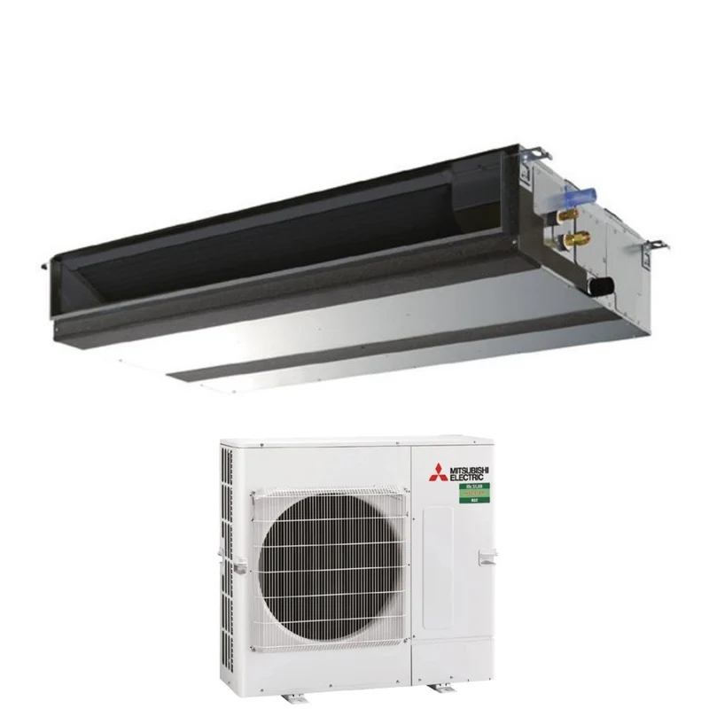 Mitsubishi Electric Kanalklimaanlage 42000 Btu R-32 Wi-Fi optional mit Steuerung im Lieferumfang enthalten