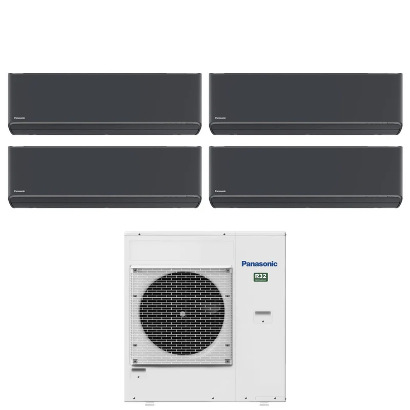 Condizionatore Quadri Split Panasonic Etherea 7+9+9+12 con CU-4Z80TBE R-32 Wi-Fi Integrato