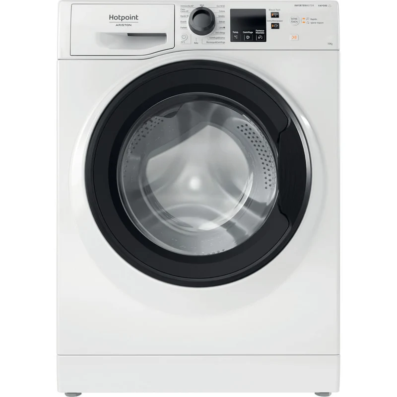 Lavatrice A Carico Frontale Hotpoint Ariston Active 40 NF1046WK IT 10 Kg Classe A 1400 Giri (A85xL59,5xP60,5) Motore inverter Igiene Vapore