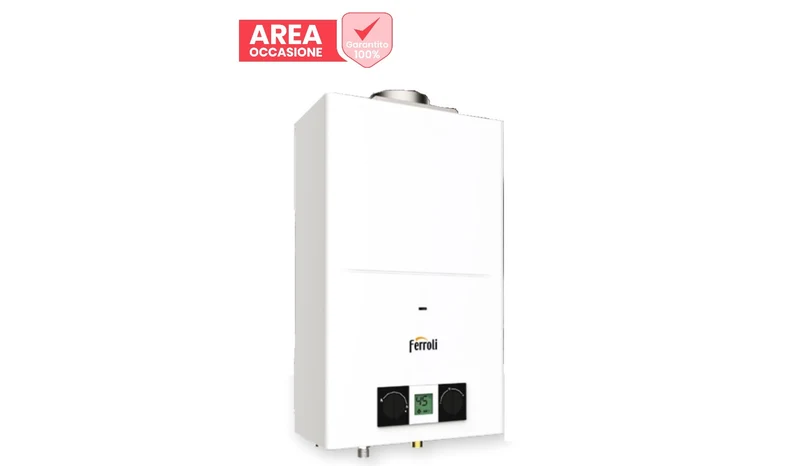AREA OCCASIONI Scaldabagno a Gas Ferroli PEGASO ECO 14 camera aperta low NOx GPL