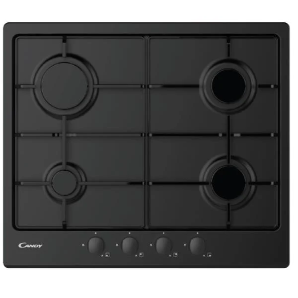 Piano Cottura A Gas Candy Idea CHW6BRBB 4 Fuochi (L59,5xP51) Nero
